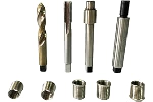 BZBMGMO M10 X 1.0X12.7 Spark Plug Repair Short Tooling KIT, Metric Thread Repair Kit,Especially Suitable for Repairing Motorcycle,UTV,ATV and Snowmobile Spark Plug Repair