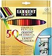 Sargent Art Premium Coloring Pencils, Pack of 50 Assorted Colors, 22-7251