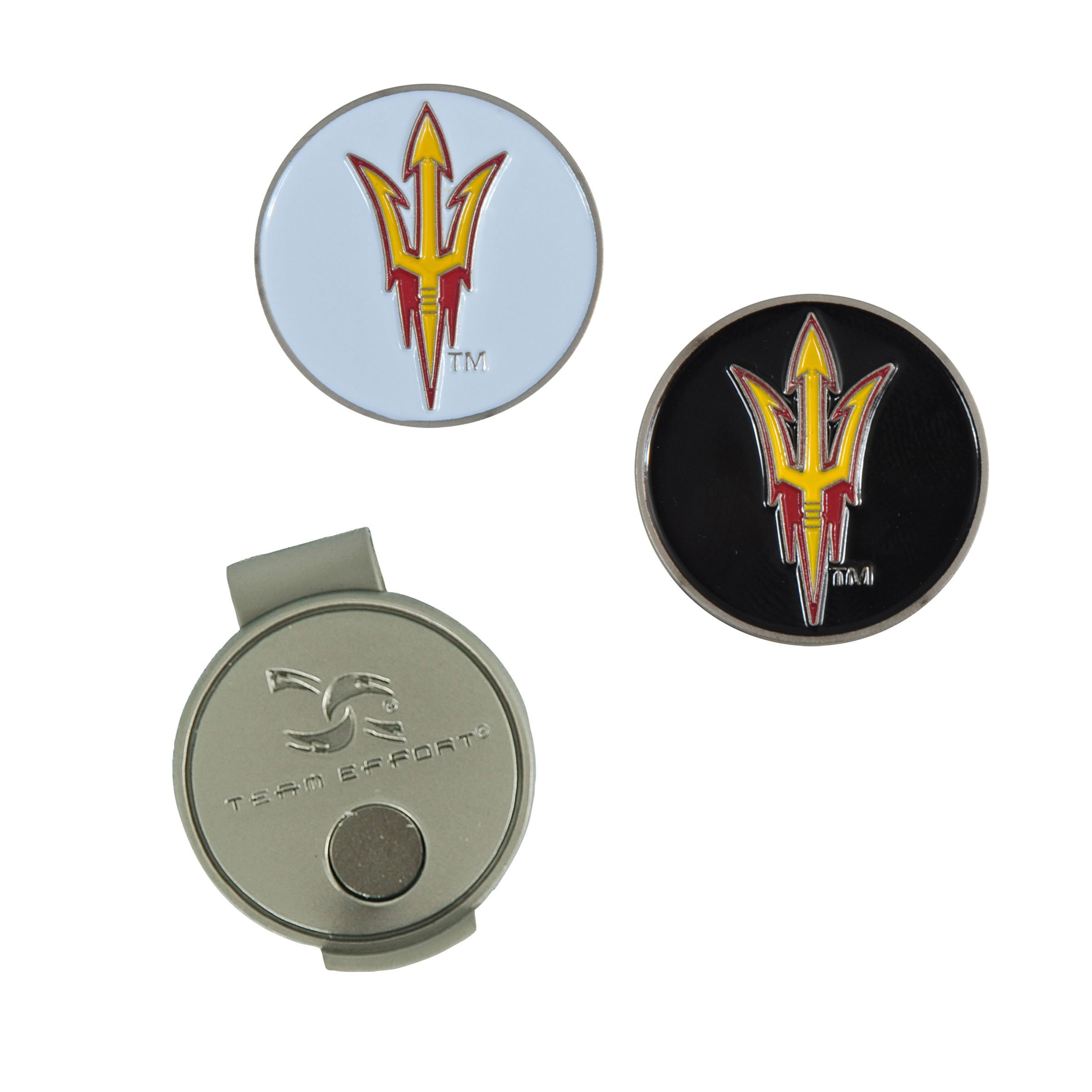 Team Effort NCAA Arizona State Sun Devils Hat Clip and 2 Golf Ball Markers