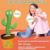 HICAS Dancing Talking Cactus Toy Repeats Songs Lights Up Volume Control Plush view 4