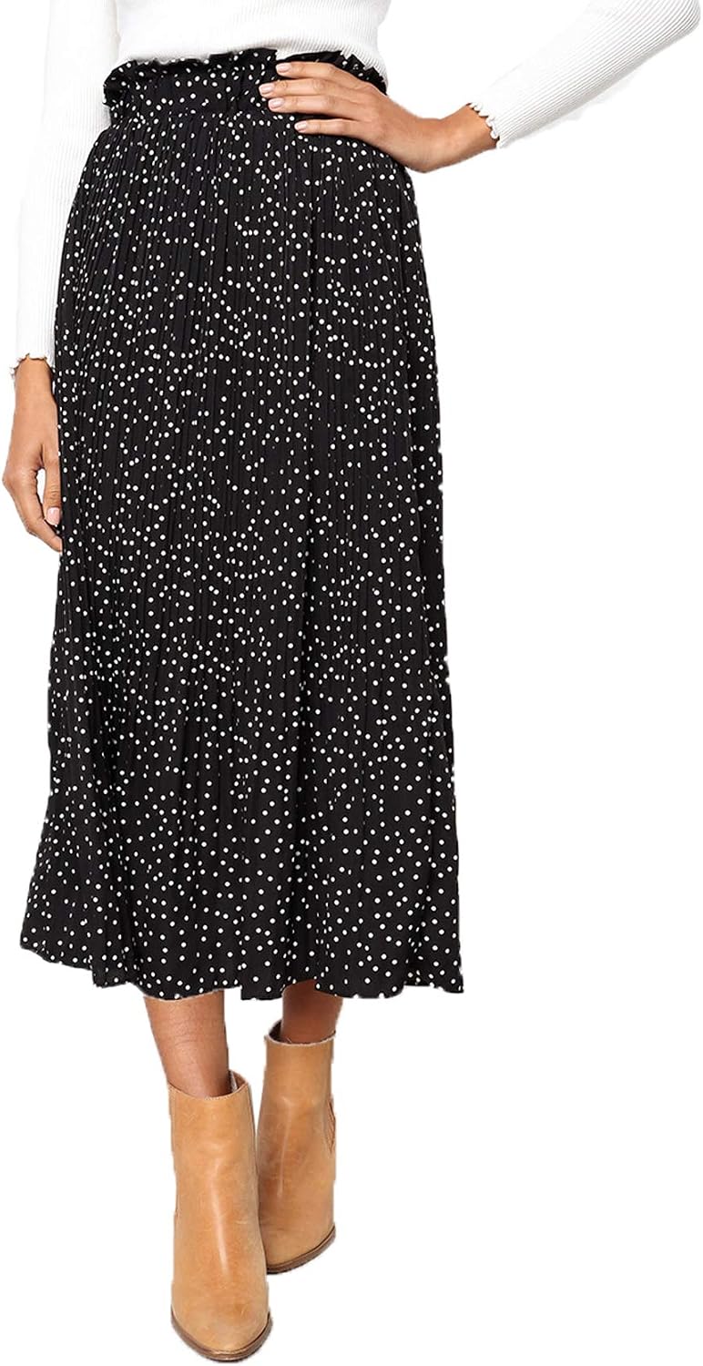 Jupe En Lin Noir Et Blanc Cassé Stockerpoint - Taille EU 36 - Style Décontracté - Occasion Parfait état
