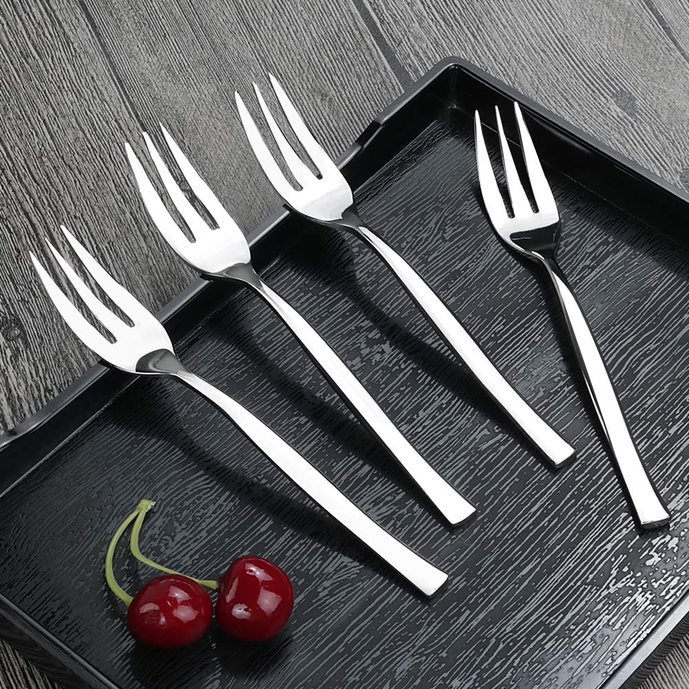 Dessert Forks Idomy 16Piece 3Tine Stainless Steel Tasting Forks for