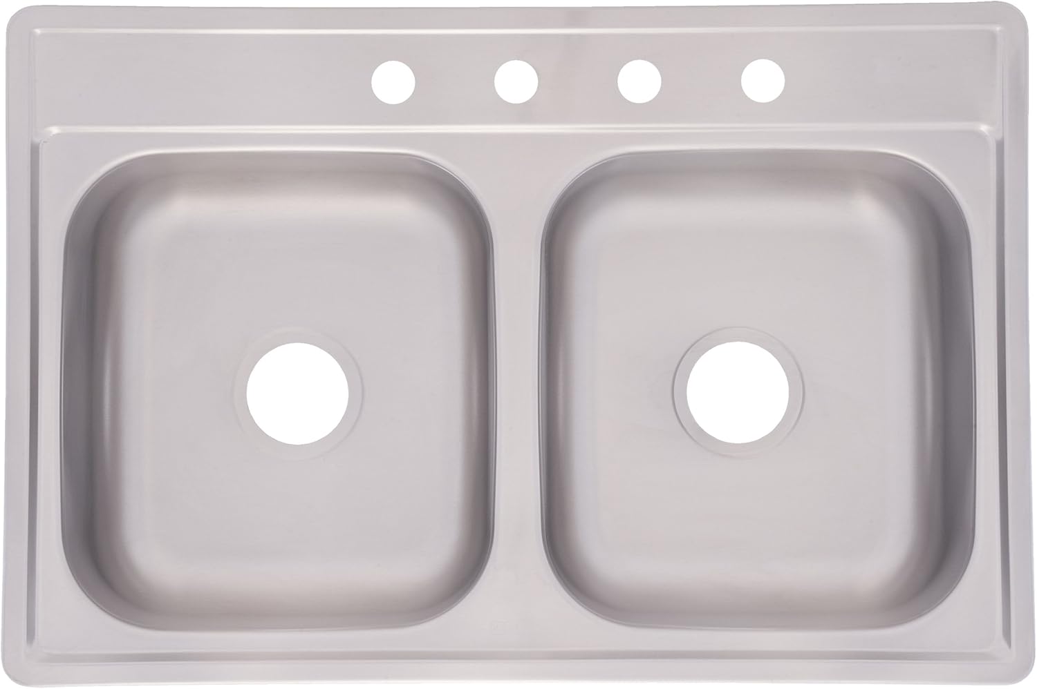 Kindred Fds604nb Double Bowl Stainless Steel Topmount Sink 33 Inch By 22 Inch Amazon Com