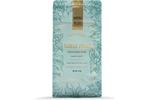 Mokka Velvet Ethiopian Coffee Bean - Organic Dark Roast Coffee, Dark Roast coffee Beans, Single-Origin Organic Coffee Beans H