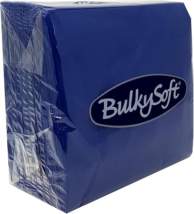Bulky Soft 2 Ply Dark Blue Paper Serviettes 33x33 cm Pack of 100