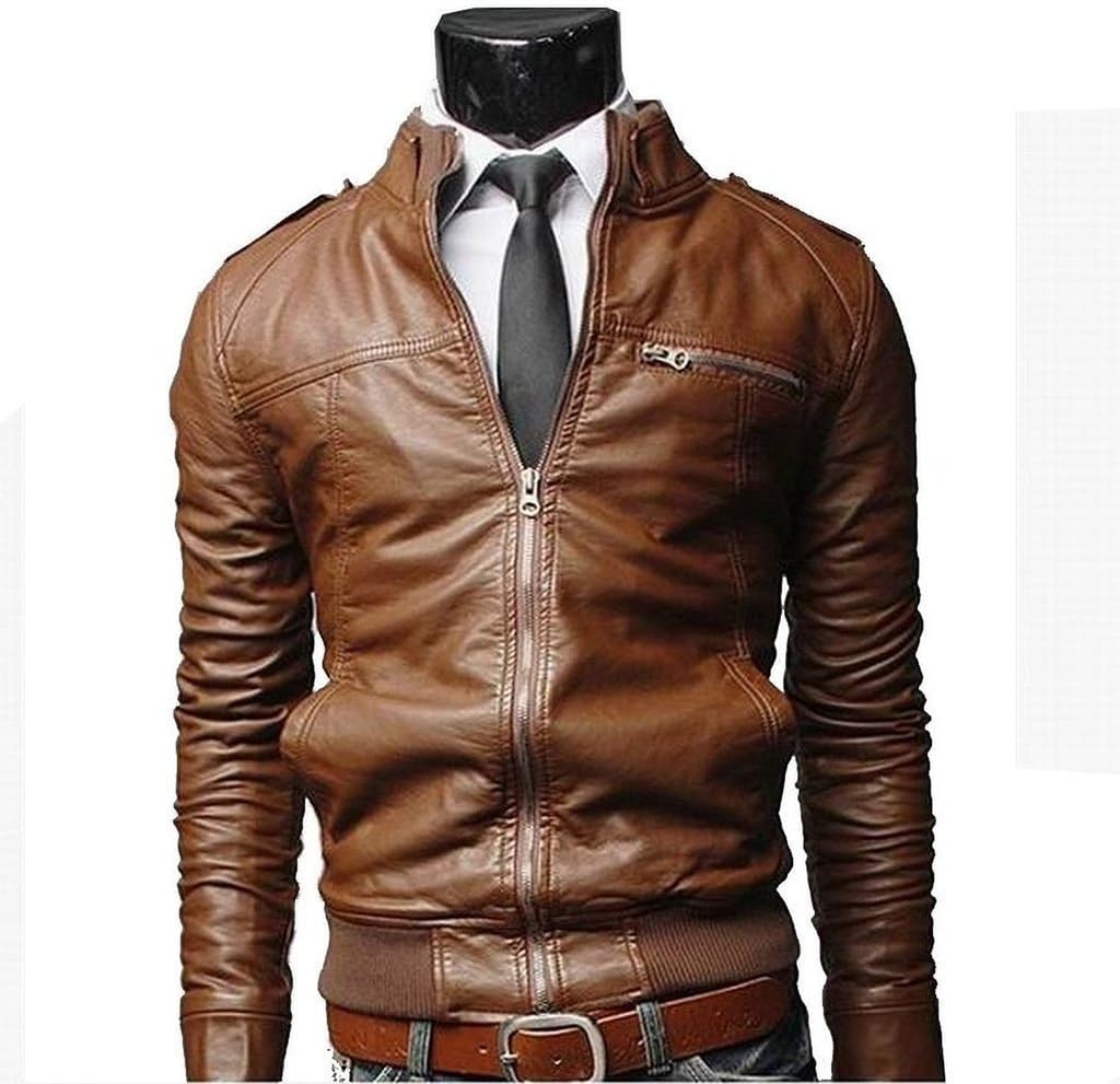 Bomber Rider Biker Slim Fit Casual Stylish Real Leather Jacket A865