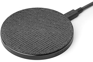 Native Union Drop - High Speed Wireless Charger [Qi Certified] 10W Non-Slip Fast Wireless Charging Pad - Compatible with iPho