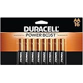 Duracell Coppertop AA Batteries with Power Boost Ingredients, 16 Count (Pack of 1) Long-lasting Alkaline Double AA Battery fo