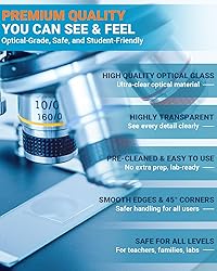 Microscope Slides and Covers Kit – 50 Blank