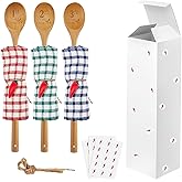 itechpanda 3 Pcs Chili Cook Off Wooden Spoon Golden Award Trophy Spoon Prizes Exqusite Gift Wooden Spoon Spoon Chili Contest Serving Spoon Gift for 1st 2nd 3rd Cooking Competition Award