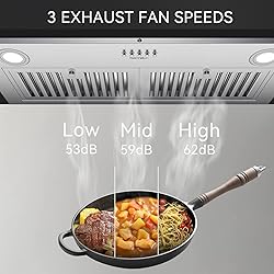 Hermitlux 30 inch Built-in/Insert Range Hood, 600