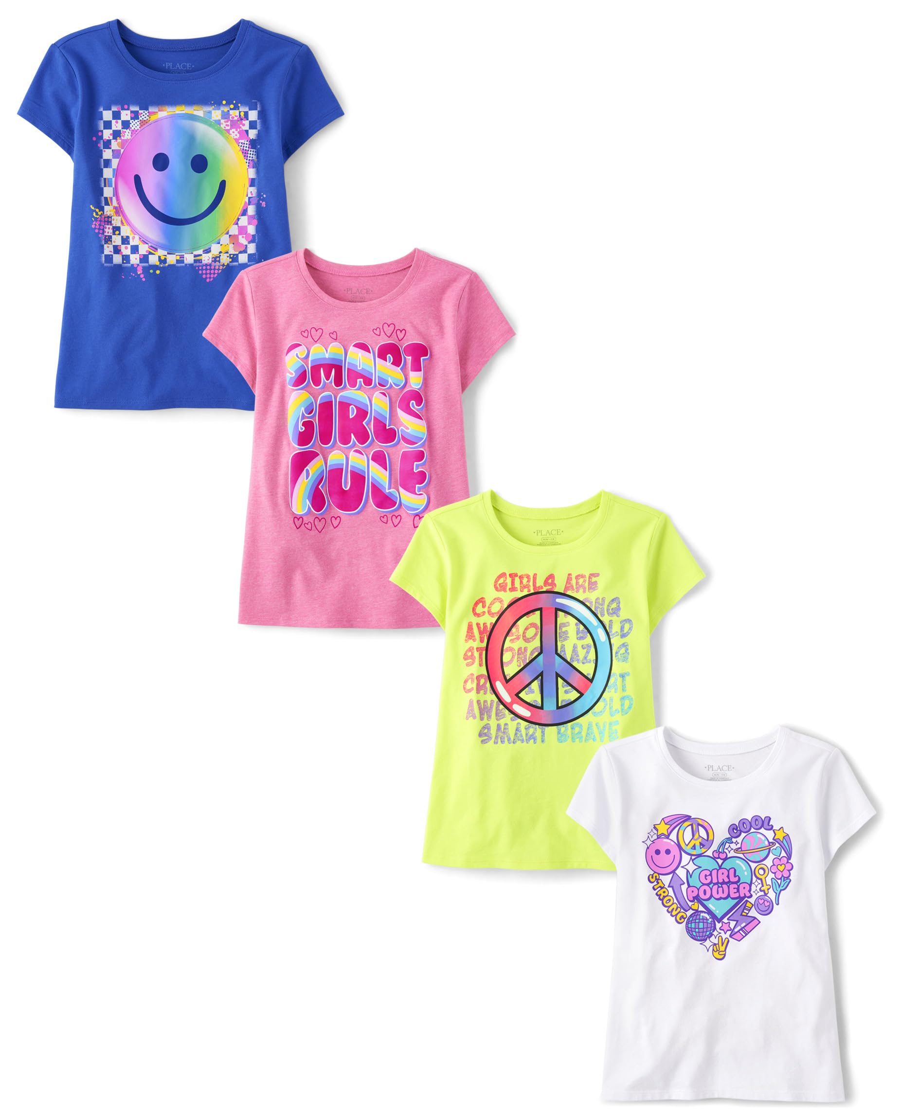 The Children's Place,4-Pack Short Sleeve Graphic T-Shirt,XXLarge(16) Image The Children's Place,4-Pack Short Sleeve Graphic T-Shirt,XXLarge(16) Image