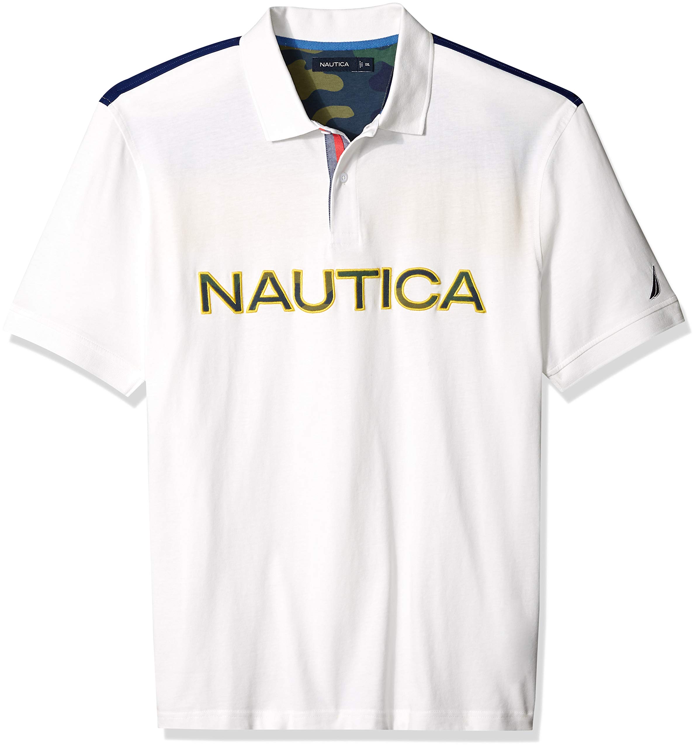 Nautica Men's Big and Tall Short Sleeve Cotton Logo Polo Shirt
