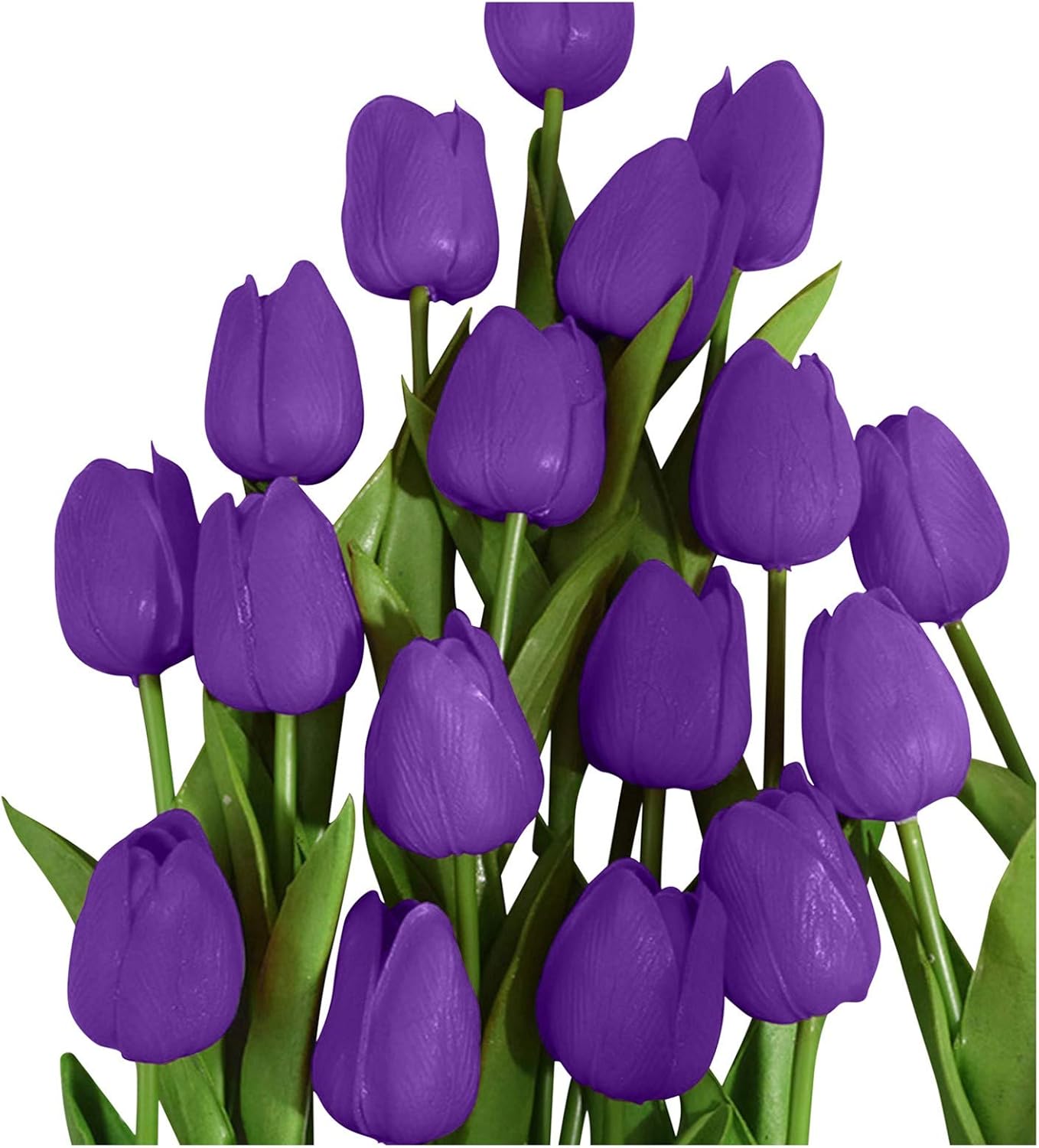 SOMESUN Artificial Flowers Fake Flowers Bouquet Silk Tulip Fake Tulip Latex Material Real Touch