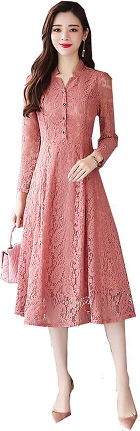 Amazon Waroom Jp パーティードレス 結婚式 お呼ばれ レース切替 ワンピース 結婚式 ワンピース ロング丈 大きいサイズも対応 演奏会 披露宴 謝恩会 ワンピース 春夏秋 Xxxl ピンク スカート 通販