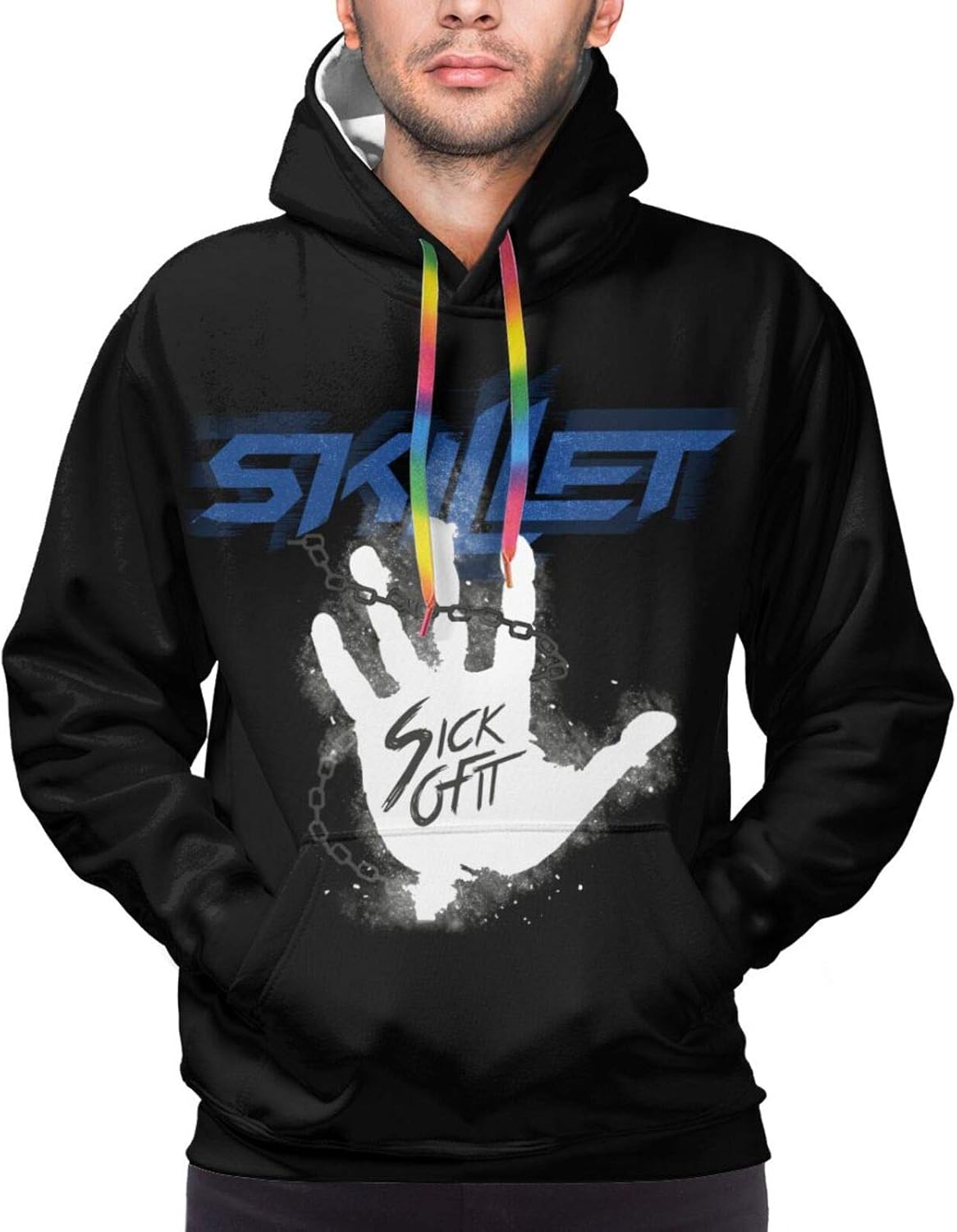 Skillet Band Long Sleeve Pullover Hooded Sweatshirt Novelty Hoodie For