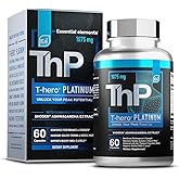 Essential Elements T-Hero Platinum - Daily Testosterone Support for Men - Promotes Vitality & Drive - Testosterone Supplement with Shoden Ashwagandha, Shilajit, Boron, DIM - 60 Count - 30 Servings
