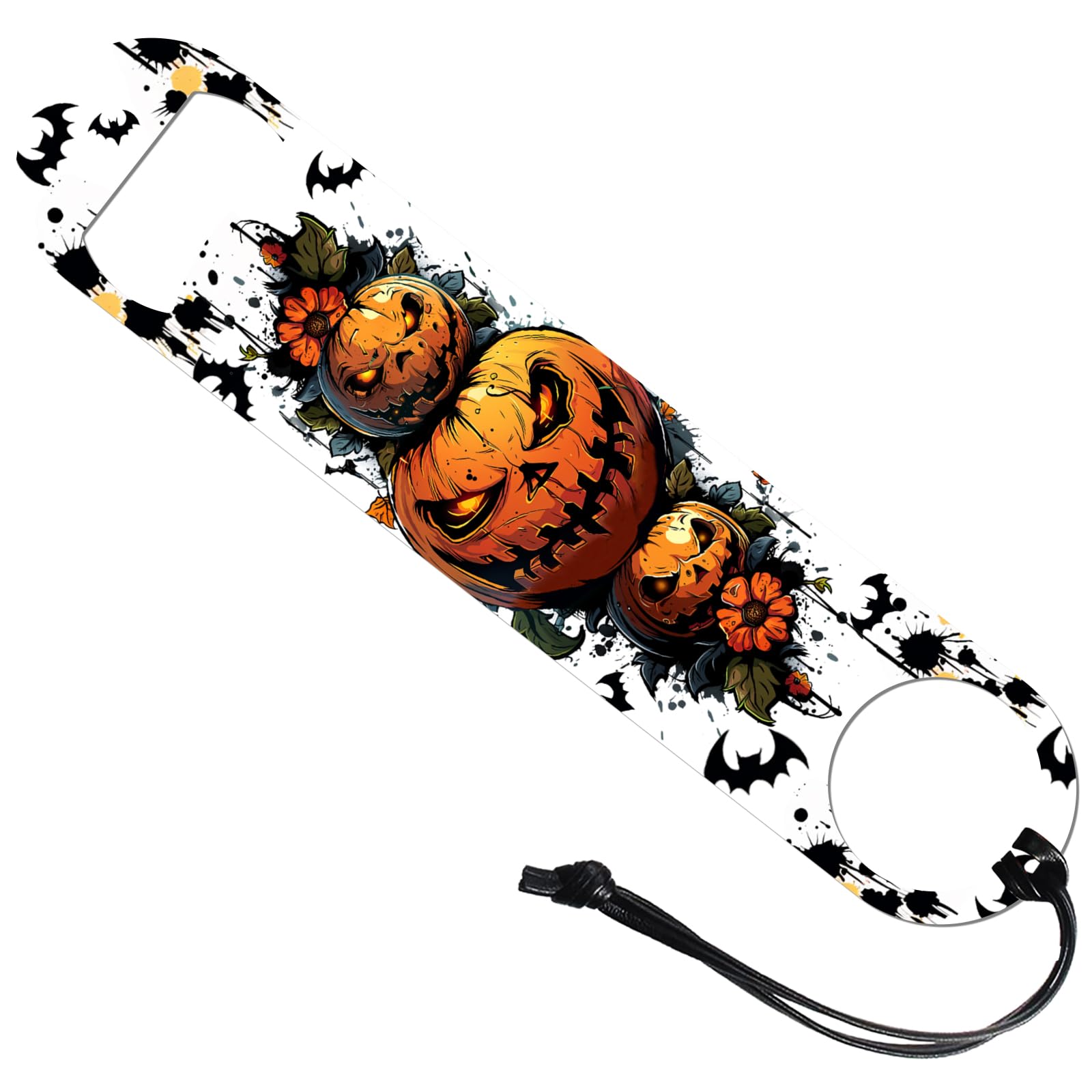 GLOBLELAND Halloween Pumpkin Bottle Opener Winter Halloween Beer Opener Stainless Steel Bar Bottle Opener Bar Key Bartender Flat Bottle Opener Halloween for Home Bar Restaurant Pub