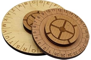 CREATIVE ESCAPE ROOMS Hide and Seek Cipher Decoder Ring - Two Piece Escape Room Cipher Wheel