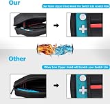 daydayup Nintendo Switch Lite Carry Case with 16 Game Slots Black view 5