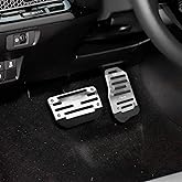 HAOBO Zufoty 2PCS Car Pedal Covers, Non- Slip Automatic Transmission Pedal Covers Replacement Kit, Premium Aluminum Alloy Non-Slip Gas and Brake Pedals Covers Universal Car Accessories Fits Most Car