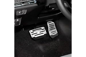 HAOBO Zufoty 2PCS Car Pedal Covers, Non- Slip Automatic Transmission Pedal Covers Replacement Kit, Premium Aluminum Alloy Non-Slip Gas and Brake Pedals Covers Universal Car Accessories Fits Most Car