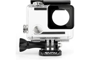 QIUNIU Waterproof Dive Housing Case for GoPro Hero 4, GoPro Hero 3 and GoPro Hero 3+ Action Camera - Up to 40 Meters (131 feet) Underwater -Transparent Clear