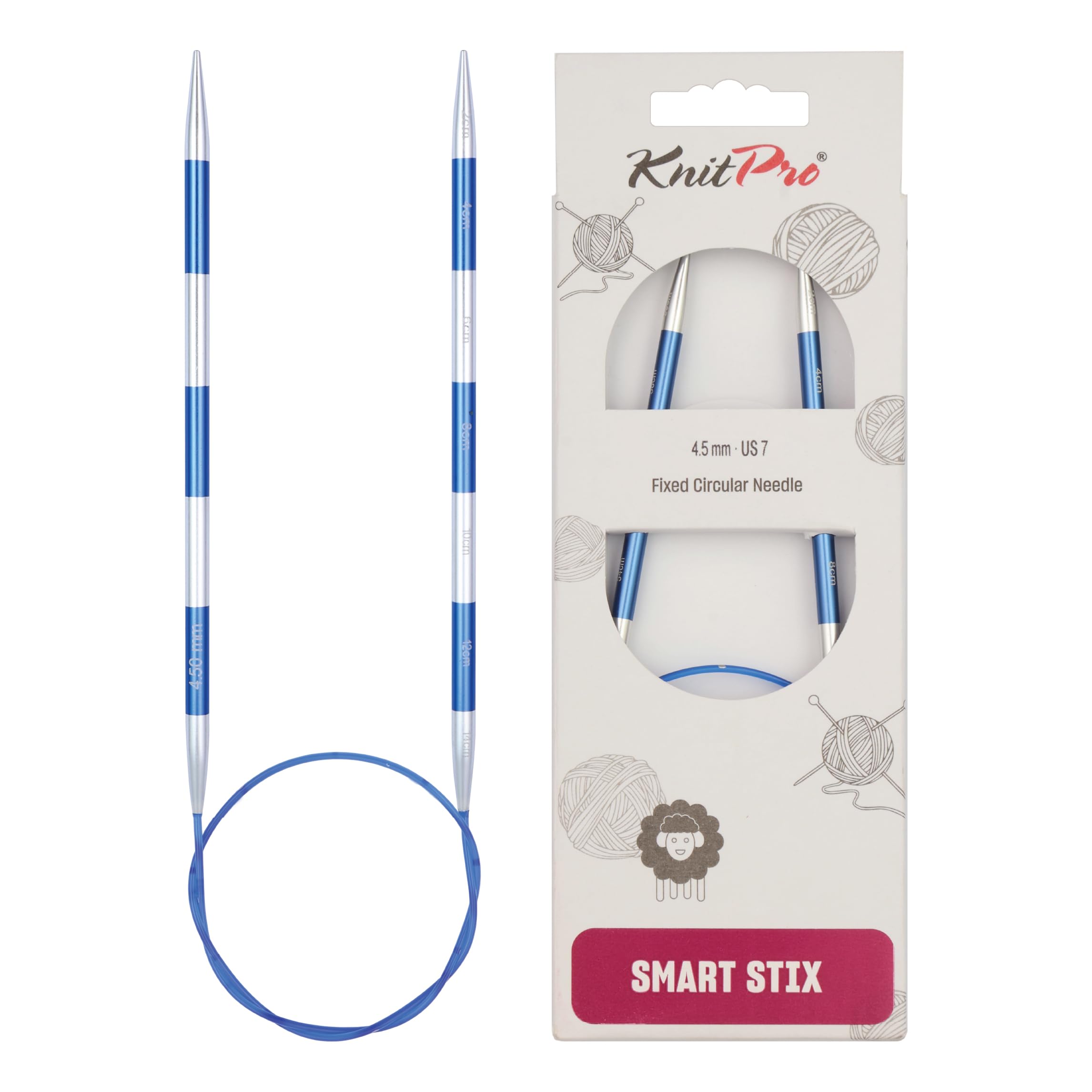 KnitPro Smartstix Fixed Circular Needles 24" (60cm) | 4.50mm