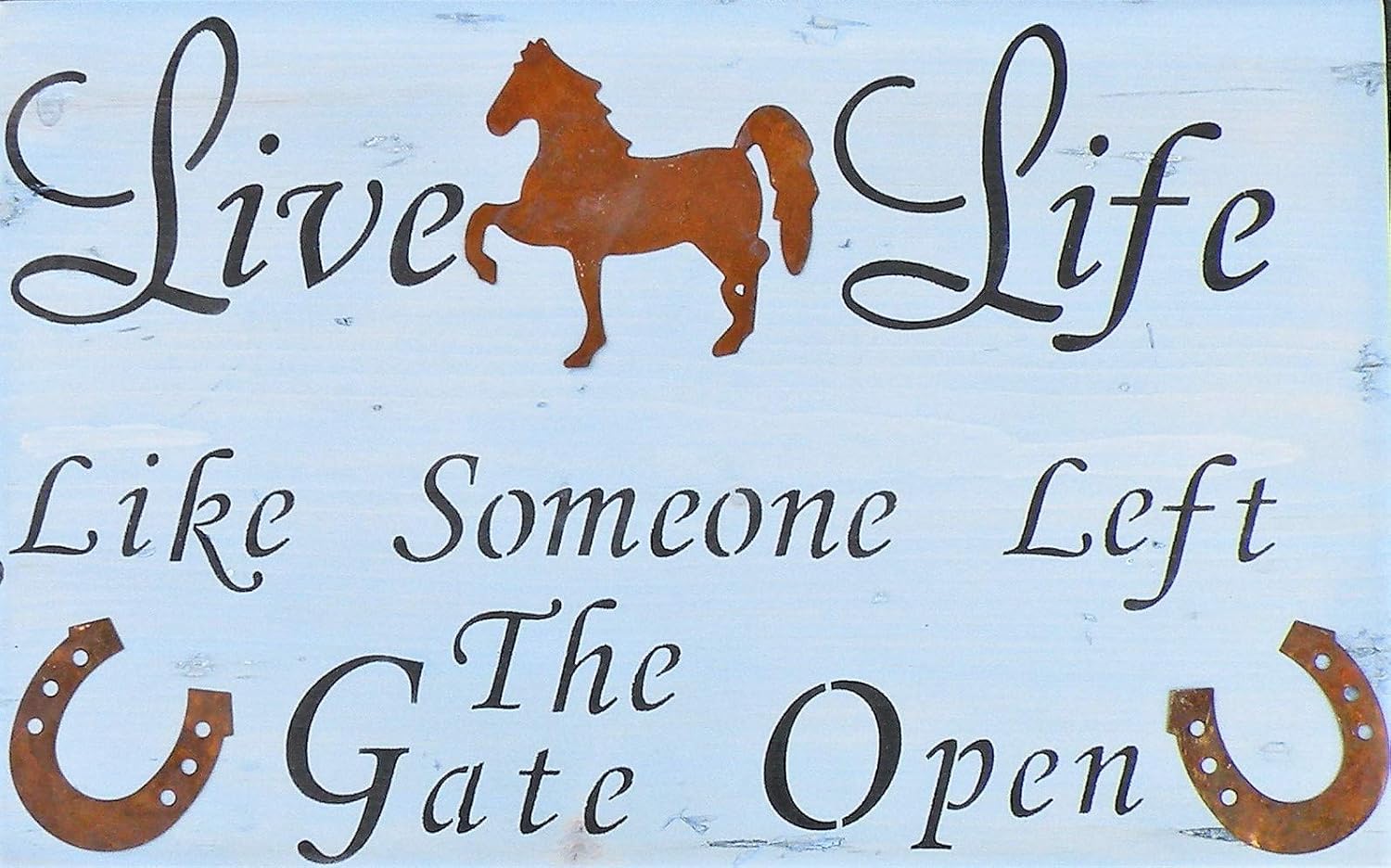 Amazon Com Handmade Rustic Horse Quote Painting Hand Painted