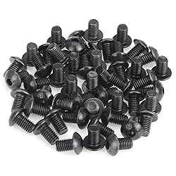 55 Pieces M5 x 8mm Button Head Socket Cap