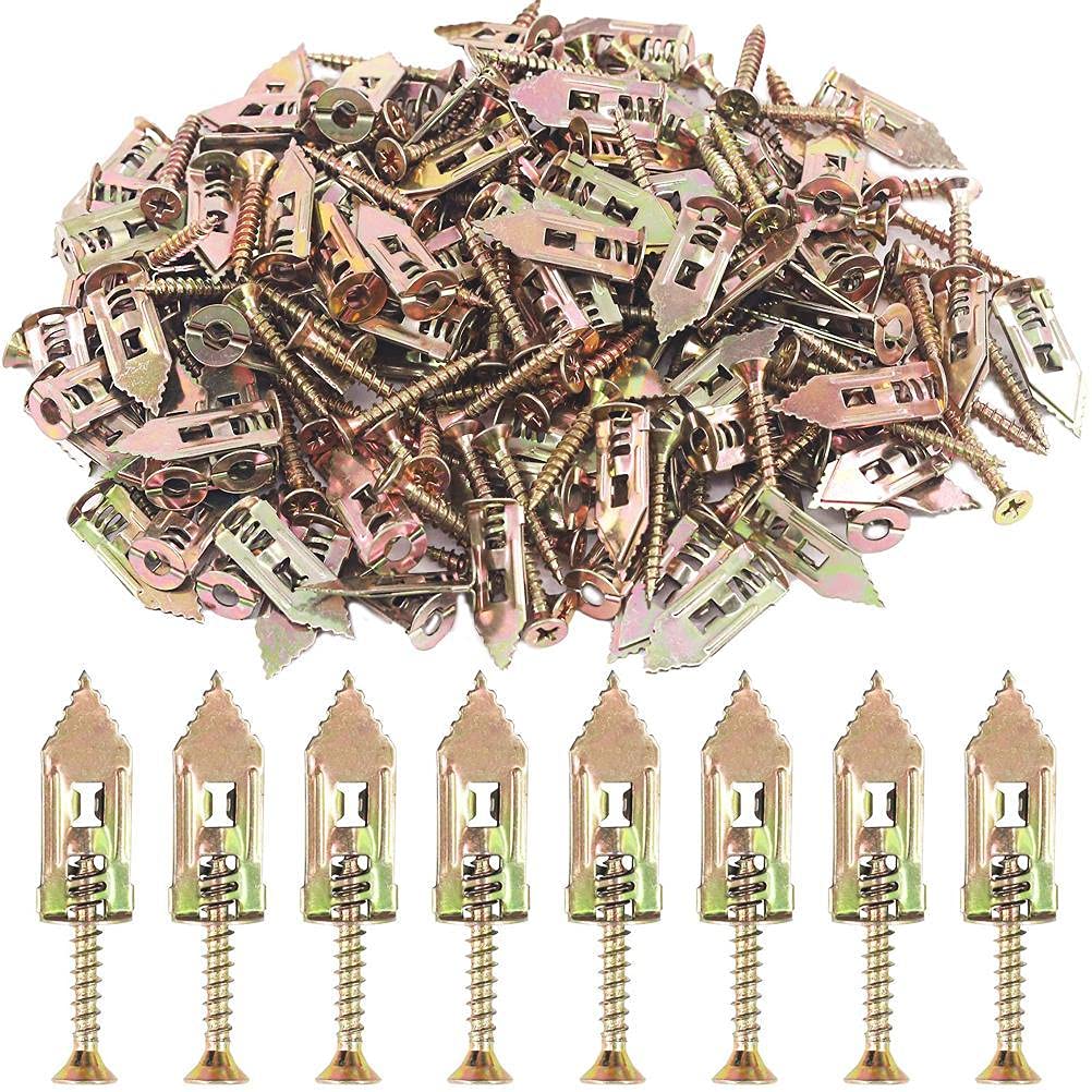 Screws Self Drilling Anchors Self Drilling Anchors with Screws Carbon Steel Expansion Screws Set Self Drilling Anchors Screws for Gypsum Board (10PCS)