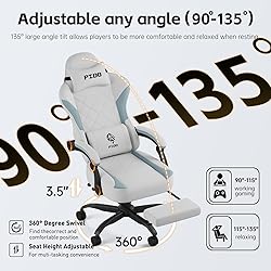 Submi Computer Chair Fabric Gaming Chair, Ergonomic