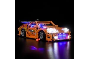 LocoLee Light kit Compatible with Lego 42204 Fast and Furious Toyota Supra MK4 - No Model Only Light, LED Lighting Accessories Compatible with Lego Toyota Supra MK4 (The Fast and The Furious) 42204