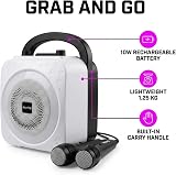 RockJam 10W Rechargeable Bluetooth Karaoke Machine with Two Mics view 5