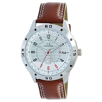 MAXIMA Analog White Dial Mens Watch - O-52020LMGI