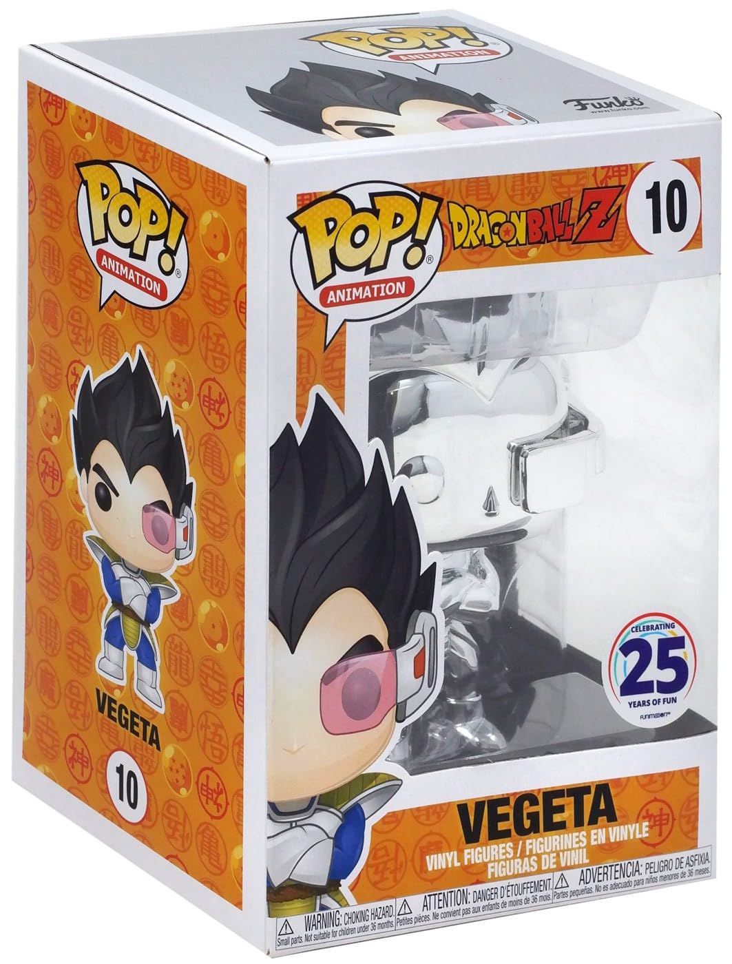 Funko POP Animation Dragon Ball Z VEGETA Silver Chrome #10