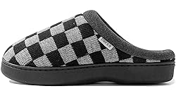 UBFEN Mens Slippers for Indoor Bedroom Memory Foam