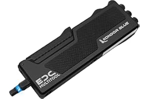 KONDOR BLUE | EDC Multi-Tool All-in-One Bit Torque Driver for Every Day Carry On Film Sets & Cinematography | Raven Black