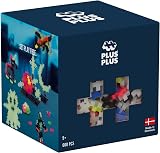 PLUS PLUS Building Blocks Toy 600 Pc STEM Creative Learning Glow in the Dark view 3