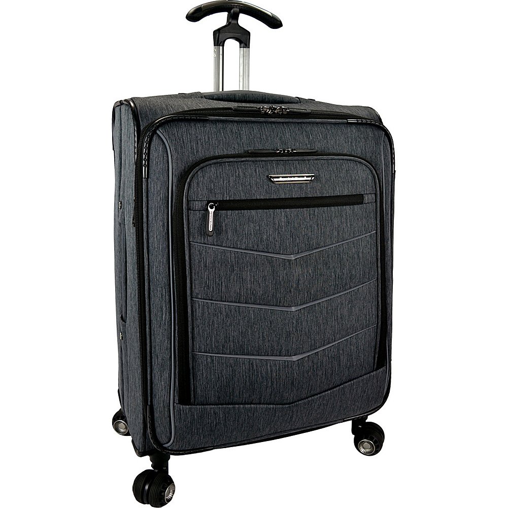 Traveler’s Choice T-Cruiser Expandable Spinner Luggage, Gray, Silverwood Softside (26-Inch)