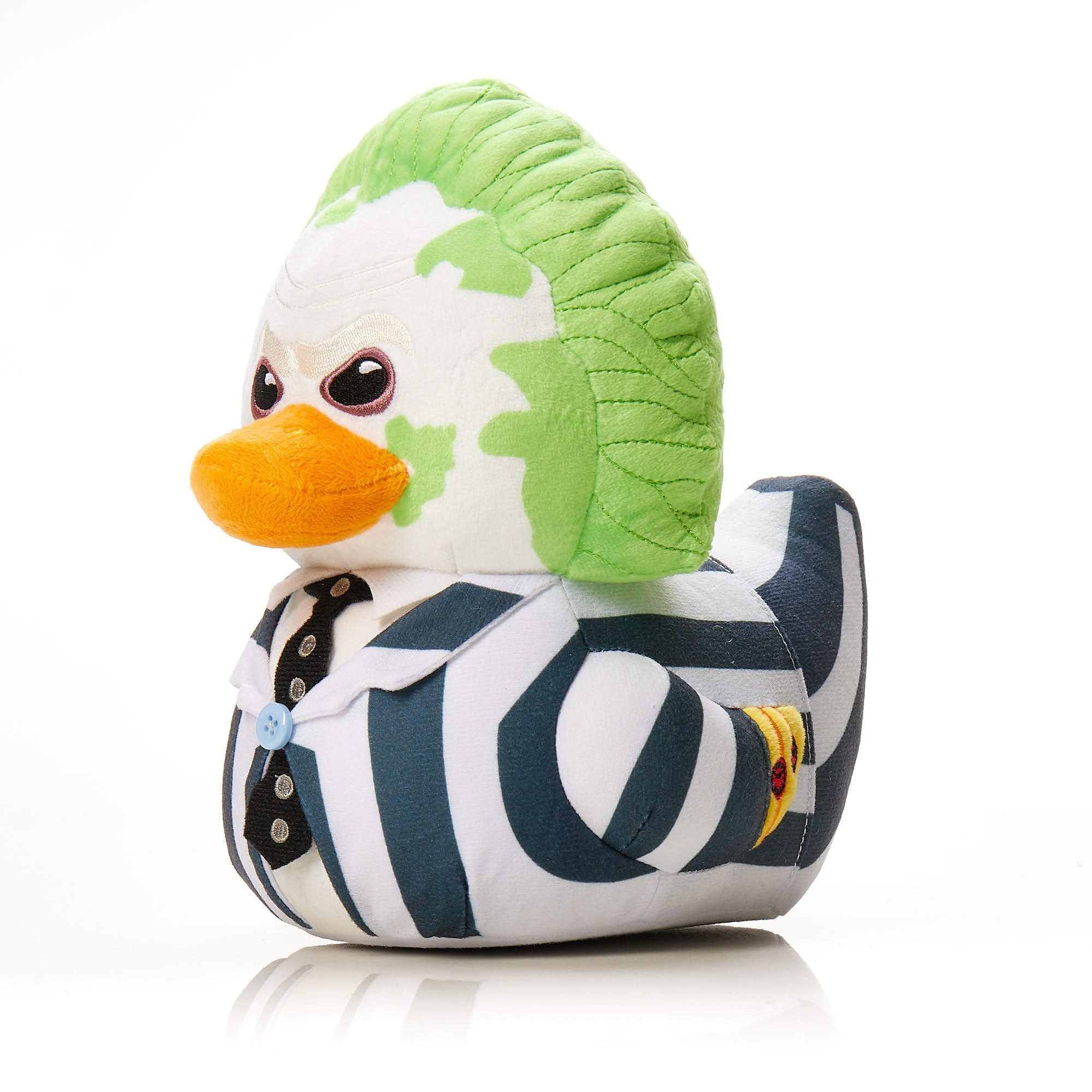 TUBBZ Plush: Horror - Beetlejuice Cosplaying Rubber Duck Soft Plush Collectible Toy — image 1