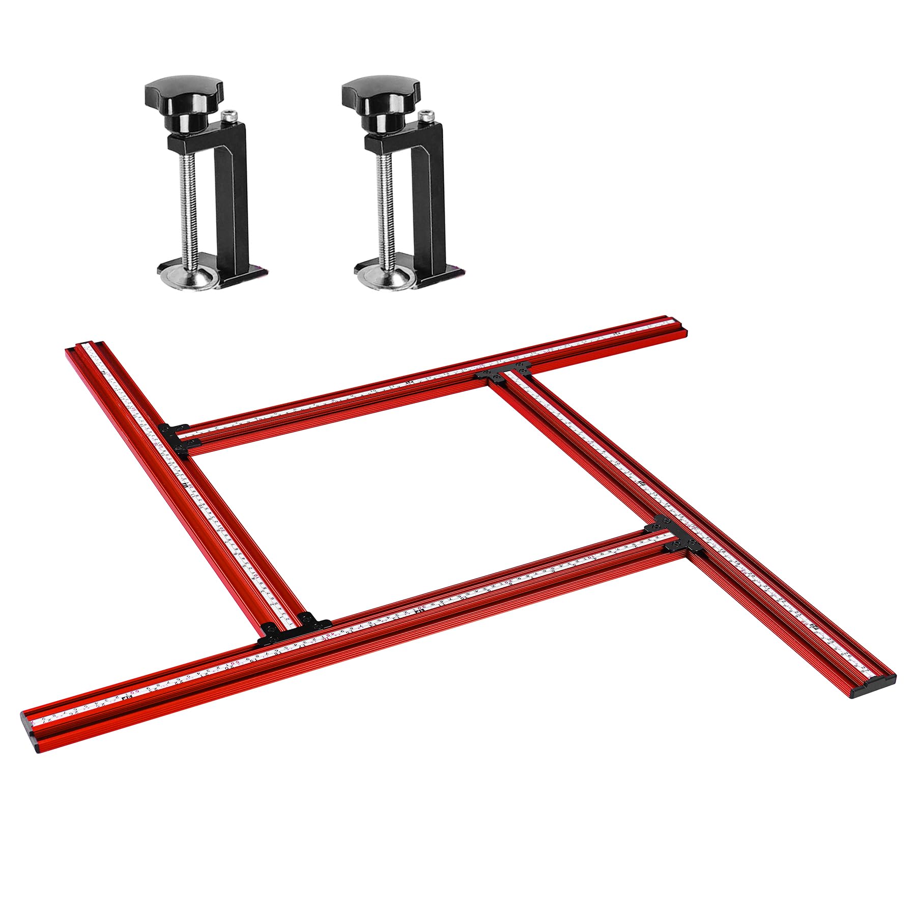 Photo 1 of SpeTool Adjustable Router Jig, Variable Router Template Guide for Woodworking Creating Square and Rectangular Slotting, juice groove router jig