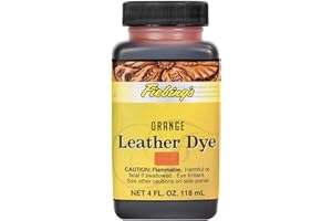 Fiebings - Leather Dye, Alcohol Based, 4 Fl. Oz. 118 Ml- 27 Colors Orange