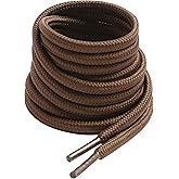 VSUDO 2 Pairs Round Boot Laces, 5/32" Outdoor Work & Hiking Shoe Laces for Boots