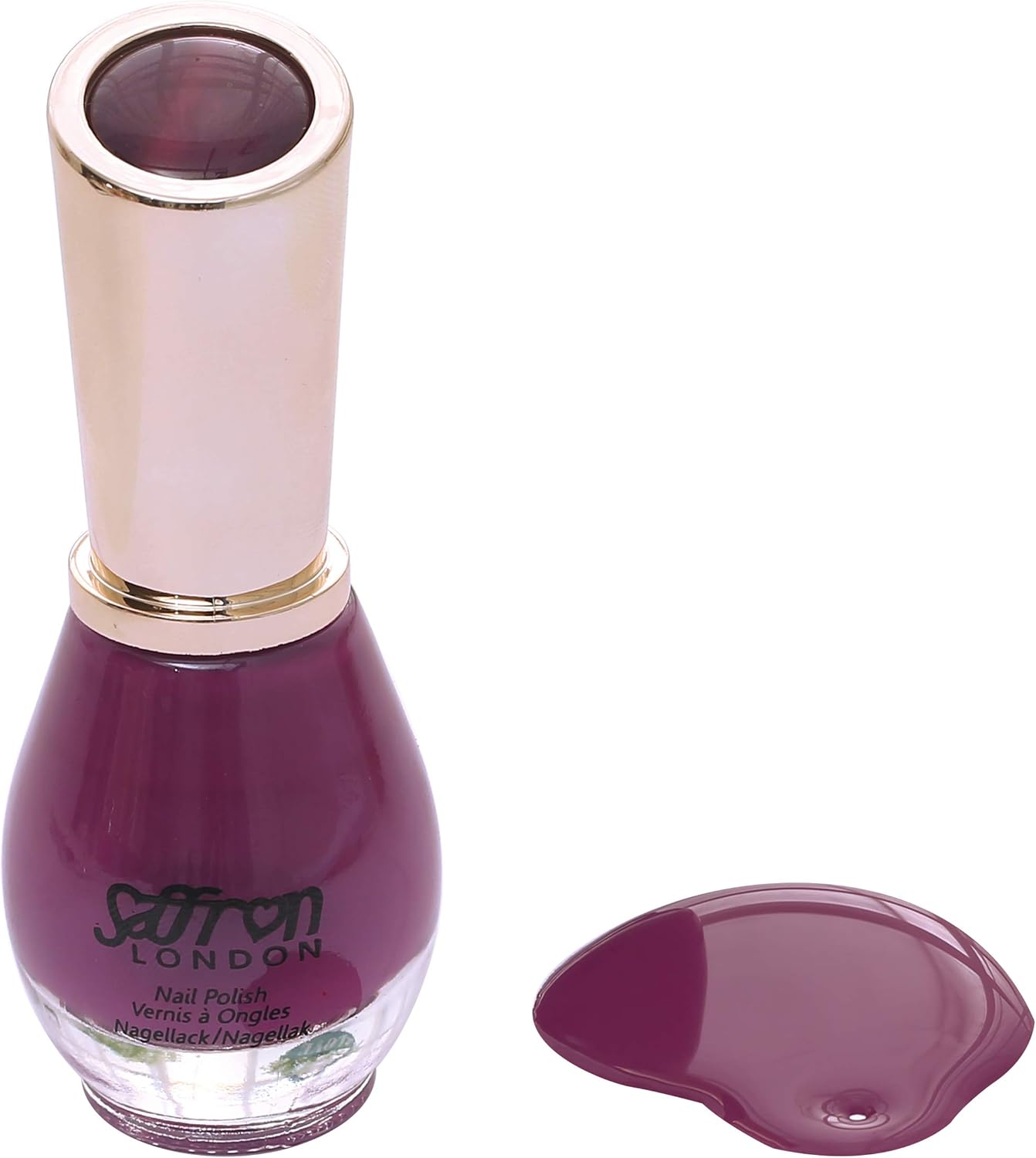 Saffron Nail Polish 1013 (Colour 01 Purple Cream) Amazon.co.uk Beauty