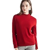 Chanyarn Women's 100% Pure Cashmere Sweater Mock Neck Long Sleeve Warm Leisure 2025 Fall Winter Knit Pullover