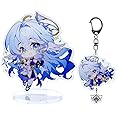 narukami Honkai Star Rail Acrylic Stand Figure Keychain Set, Character Stand Figure with Keychain