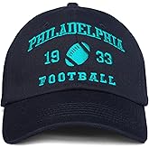 Football Fans Embroidered Hat for Men Women Sport Fans Classic US Cities Adjustable Baseball Cap