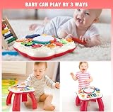 Cemirk Baby Activity Table 6-12 Months Red 30cm Educational Music Table view 3