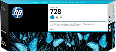 HP 728 Cyan 300ml High Capacity Genuine Ink Cartridge F9K17A DesignJet T730 T830